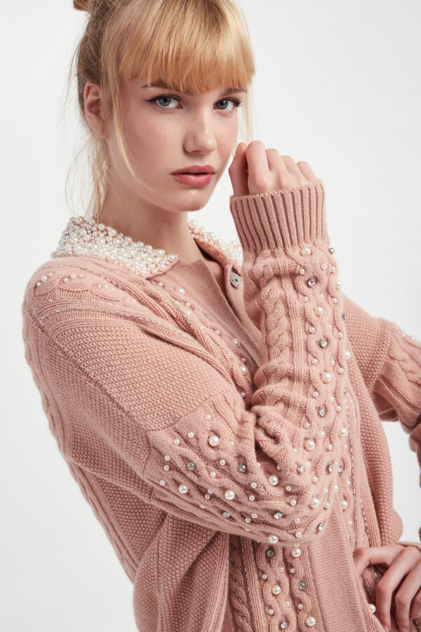 eff6fcebcd4a172ff311f24bce74f9dfed1bbb7a Kardigan damski wełniany ELISABETTA FRANCHI