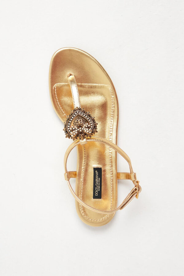 f052096276673a723876f3015706652e7c30e667 Sandały damskie skórzane Devotion DOLCE & GABBANA