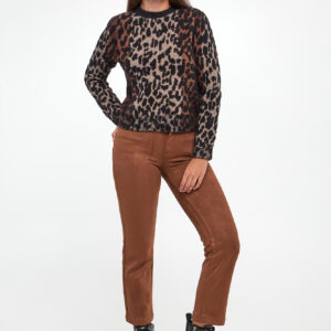 Sweter damski w panterkę DKNY