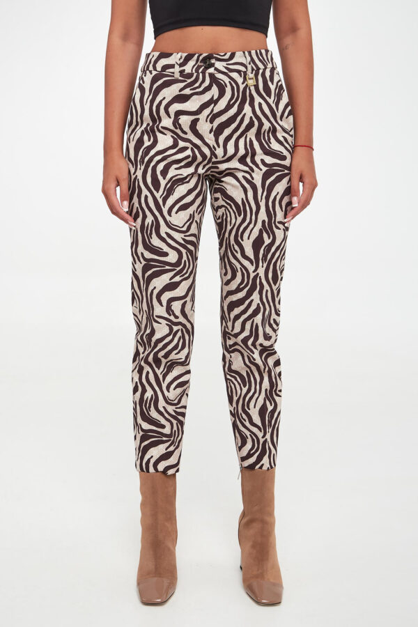 Spodnie damskie w zwierzęcy wzór JOOP!