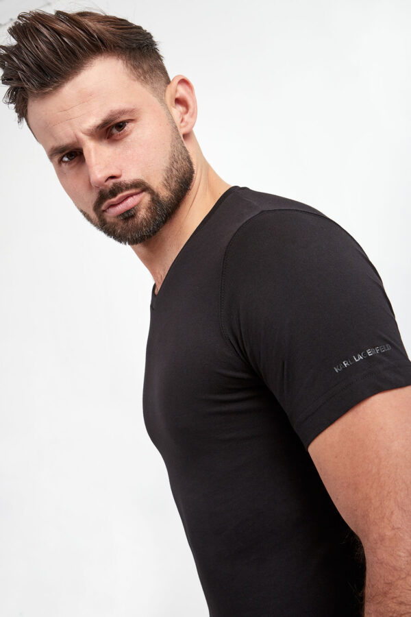 f1ec8390903801380fc224adabc9e9f260f890ae T-shirt męski 2-pak KARL LAGERFELD
