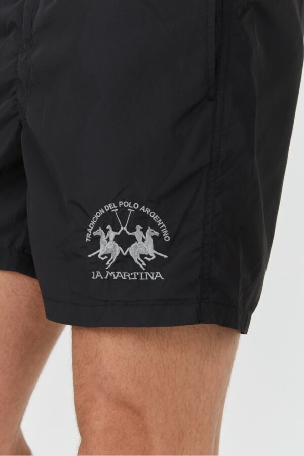 LA MARTINA Czarne męskie kąpielówki