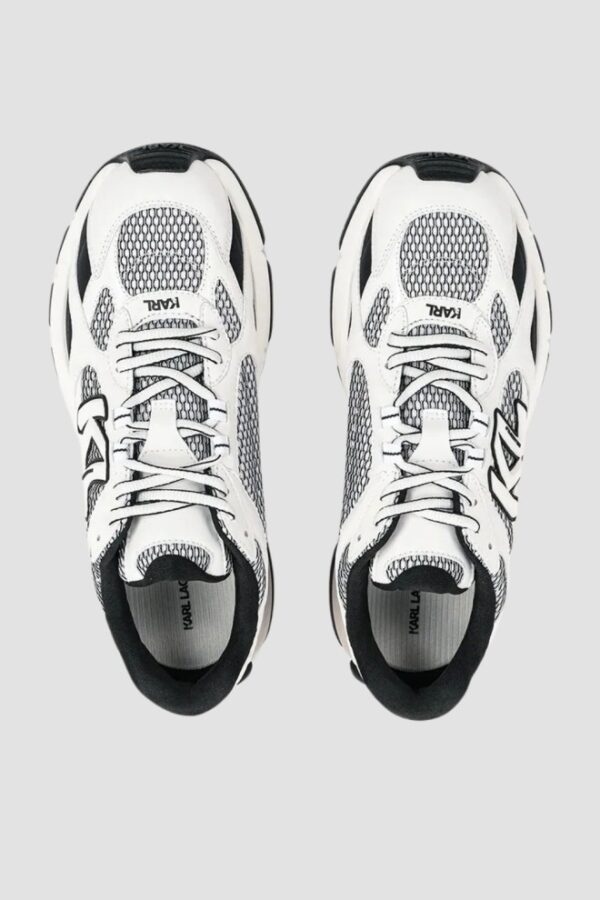 KARL LAGERFELD Białe sneakersy męskie ORION Sidetrim Mix Lo