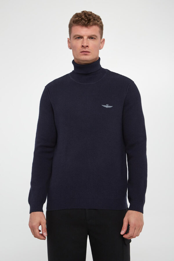 f320074e2f122e9ddf2b69f020665bb77418d4a4 Golf męski wełniany AERONAUTICA MILITARE