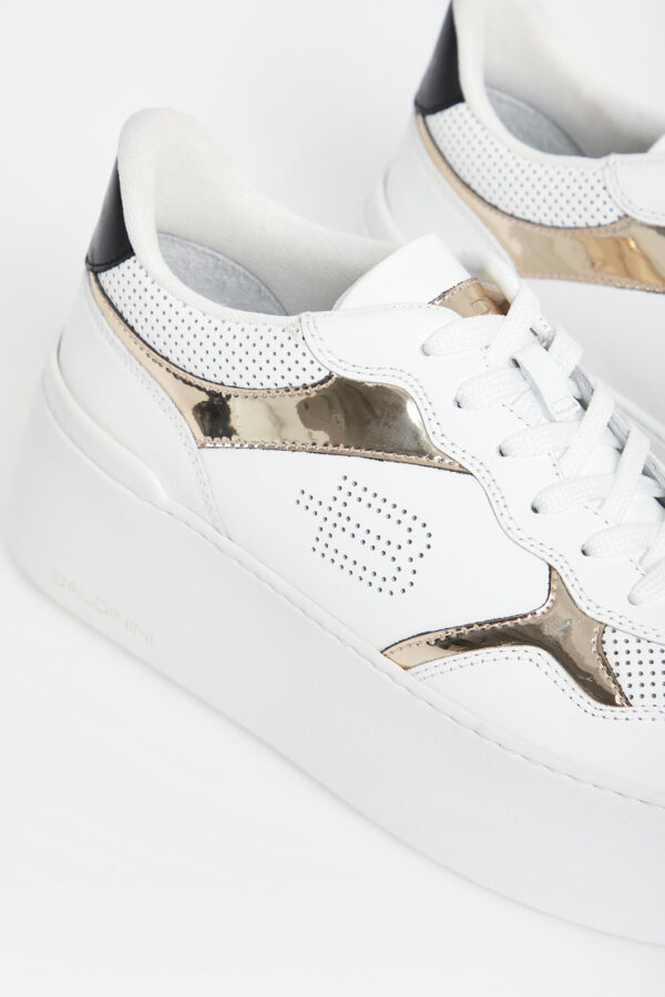 Sneakersy damskie skórzane na platformie BALDININI