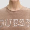 GUESS Brązowy top damski Couture Tee