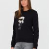 KARL LAGERFELD Czarna damska bluza Ikonik 2.0