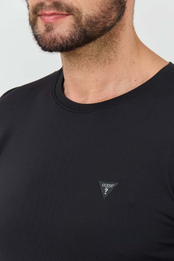 GUESS Czarny męski longsleeve New Tech Str T