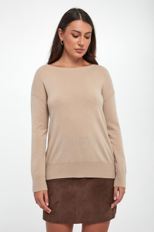 Sweter damski wełniany z kaszmirem Nebula