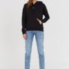 TOMMY JEANS Czarna damska bluza z kapturem