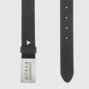 f5790fa9748627a2b9792b6728ebab550e3f43ef GUESS Czarny męski pasek z naturalnej skóry Algarve