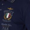 AERONAUTICA MILITARE Granatowy męski longsleeve polo P.A.N