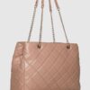 VALENTINO Beżowa pikowana shopperka Ada Shopping