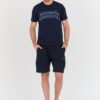 AERONAUTICA MILITARE Granatowy bawełniany męski t-shirt M.C