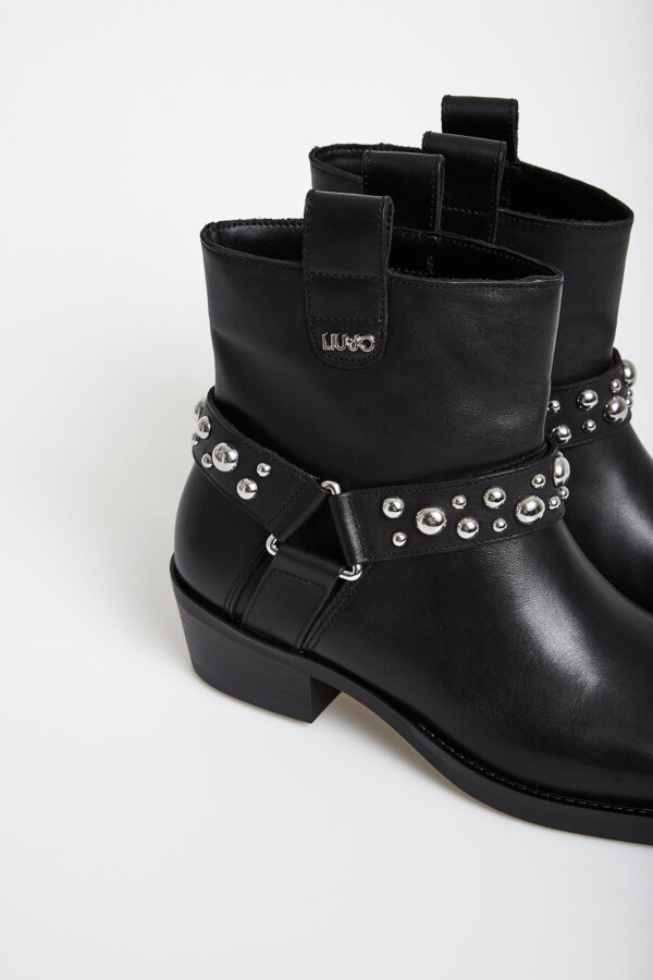 Botki damskie skórzane biker LIU JO