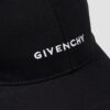 GIVENCHY Czarna czapka z daszkiem Curved
