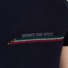 AERONAUTICA MILITARE Granatowe męskie polo Frecce Tricolori Embroidered