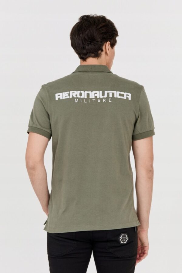 AERONAUTICA MILITARE Męska zielona koszulka polo