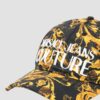VERSACE JEANS COUTURE Złota bawełniana czapka z daszkiem The Middle