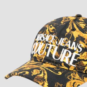 f774a1c4923e29e2acc67414e2a8975c37a30eb3 VERSACE JEANS COUTURE Złota bawełniana czapka z daszkiem The Middle