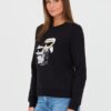 KARL LAGERFELD Czarna damska bluza Ikonik 2.0