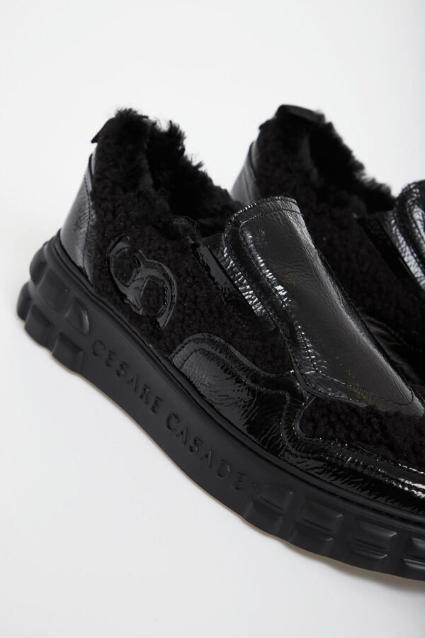 Sneakersy damskie skórzane CESARE CASADEI