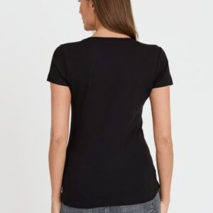 f8c012f9f3c7b47d54ca17e6e0e2406db4abecbb GUESS Czarny damski t-shirt 4G LOGO TEE