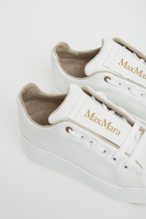 Sneakersy damskie z hydrofobowego kaszmiru Maxiws MAX MARA ACCESSORI