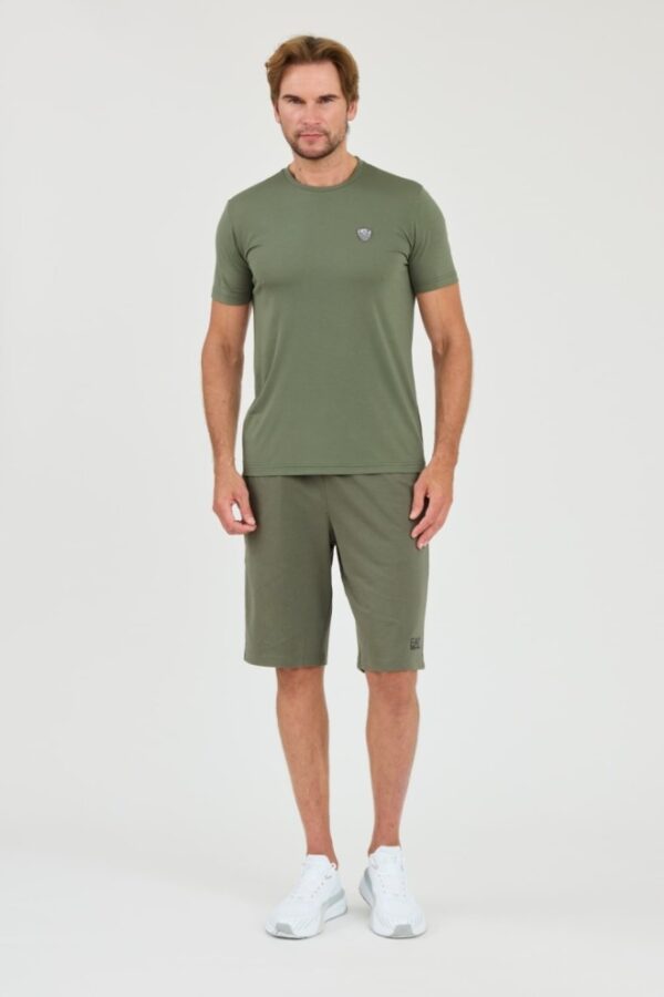 EA7 Zielony męski t-shirt