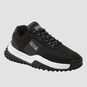 VERSACE JEANS COUTURE Czarne sneareksy męskie Fondo Hyber Dis. 47