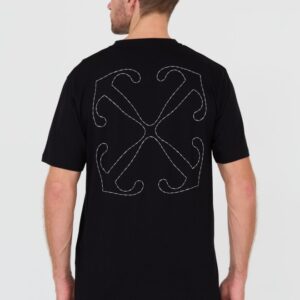 OFF-WHITE Czarny męski t-shirt