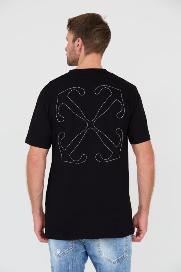 OFF-WHITE Czarny męski t-shirt