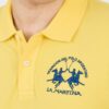 LA MARTINA Żółte męskie polo z dużym logo