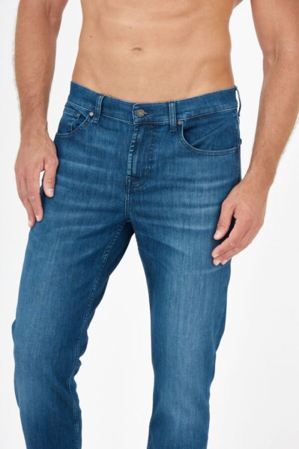 f978101d27fed44805074fd27ff2a9f9eb22a812 7 FOR ALL MANKIND Granatowe jeansy męskie SLIMMY
