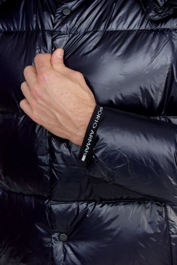 fa25567c5836778d5f818e4bee020eabbcc5f1c6 EMPORIO ARMANI Granatowa puchowa kurtka męska, Rozmiar 48