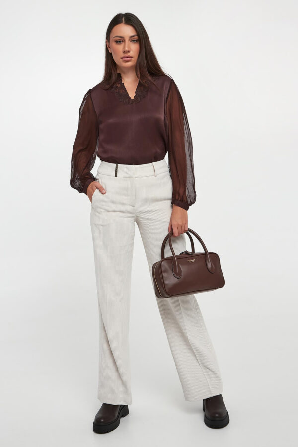 fa2e6be5a2b9ec3043ac1bc64fa44cdf72bede96 Bluzka damska z wiskozowej krepy TWINSET