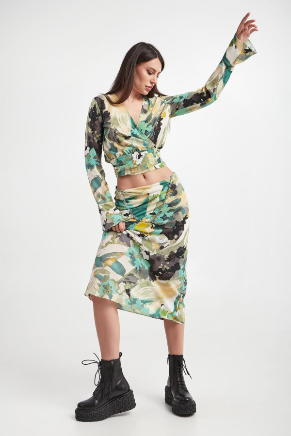 Bluzka damska wiązana PATRIZIA PEPE