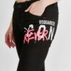 DSQUARED2 Icon forever cool girl cropped jeans czarne jeansy damskie