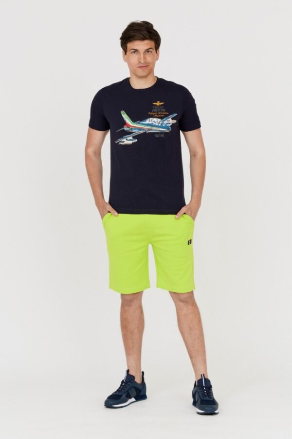 AERONAUTICA MILITARE Męskie dresowe bermudy zielone