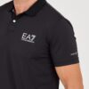 EA7 Czarna męska koszulka polo Ventus 7