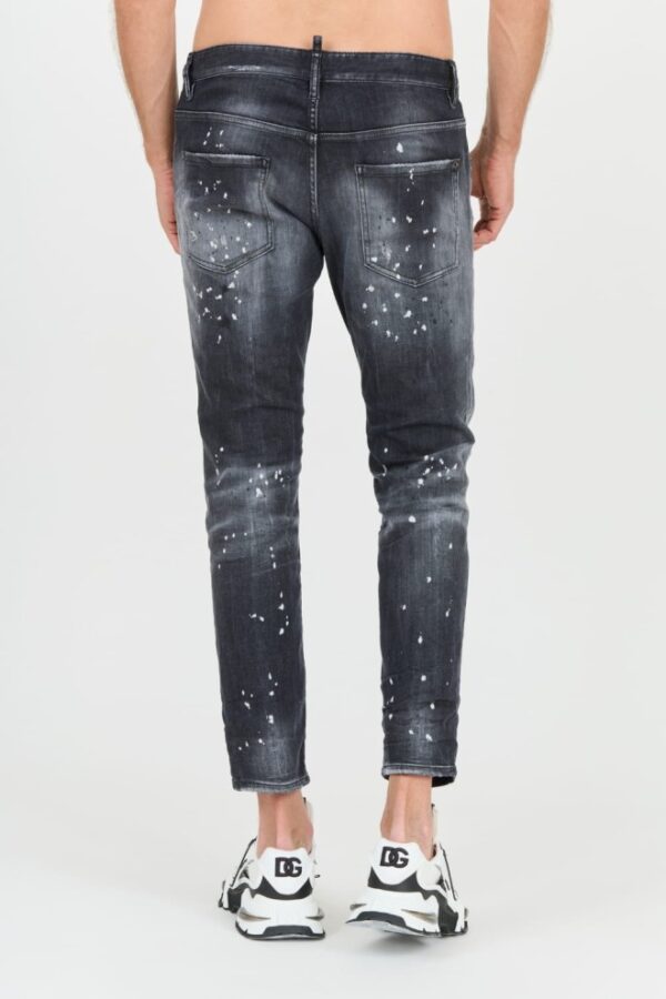 DSQUARED2 Czarne męskie jeansy Skater Jean, Rozmiar 54