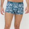 GUESS Zielone, białe i morskie bokserki męskie 3 pack