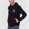 ARMANI EXCHANGE Czarna męska bluza z kapturem
