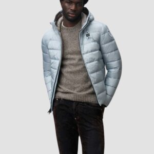 BLAUER Błękitna kurtka męska Acton Short Jackets