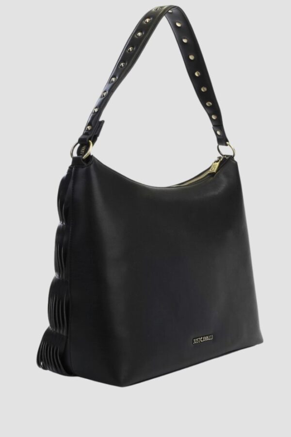 JUST CAVALLI Czarna torebka Range F Gothic Woving