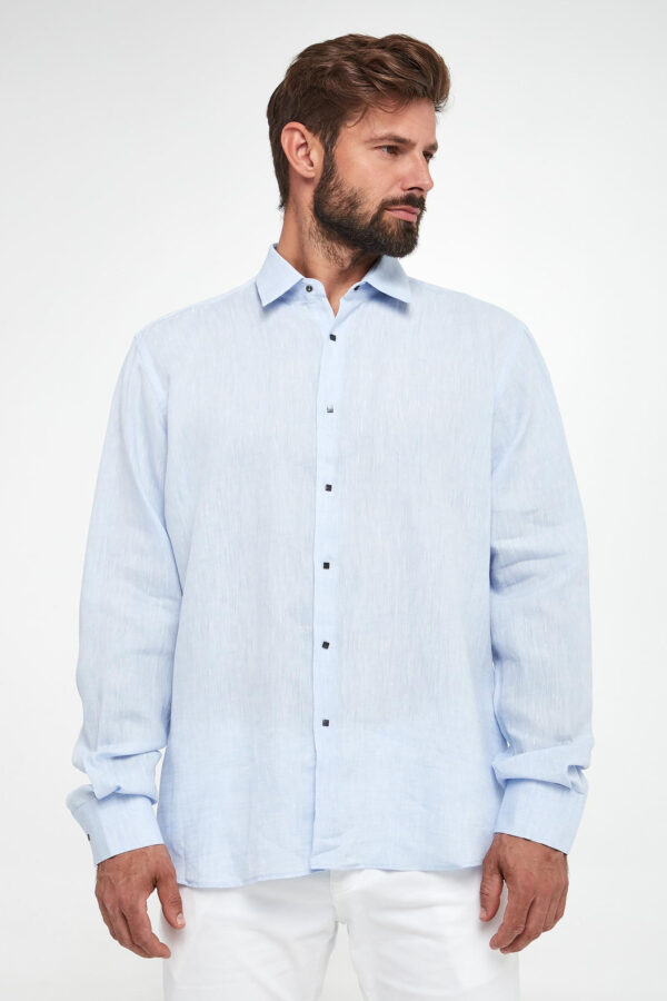 fddaee2106723d3e91fd58839029e2056dc28d5a Koszula męska lniana KARL LAGERFELD