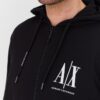 ARMANI EXCHANGE Czarna męska bluza z kapturem