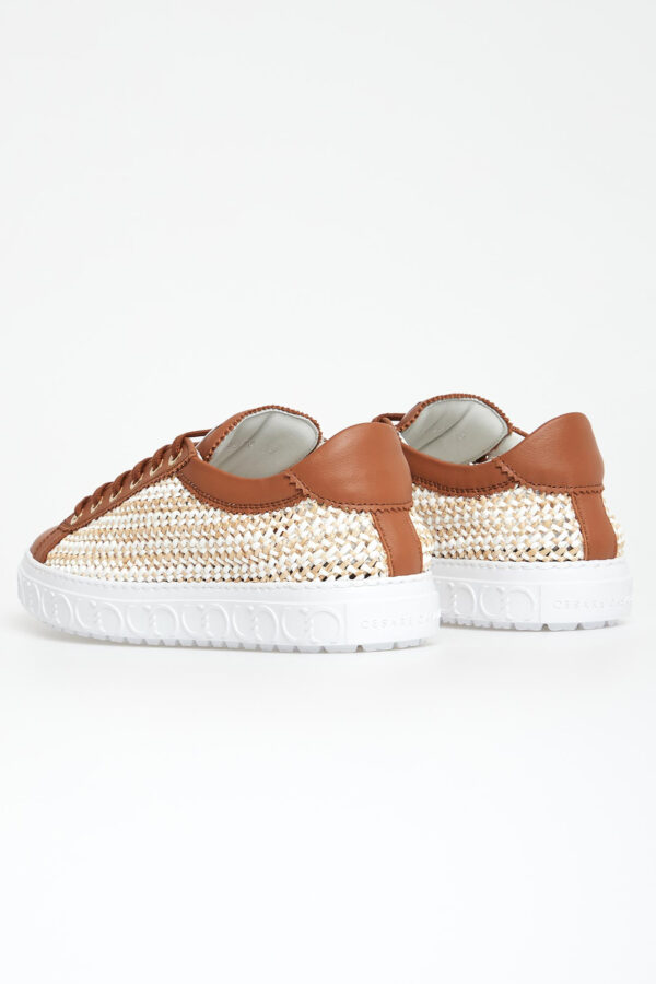 fe5b4de437de372fb7bea1d39bcbc458b1920a6b Sneakersy damskie skórzane Oslo CESARE CASADEI