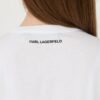 KARL LAGERFELD Biały damski t-shirt Boucle Choupette