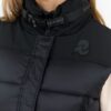 INVICTA Czarny puchowy krótki bezrękawnik damski